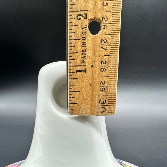 Vintage Towel Rack Brackets Lisette International Ceramic Floral Hand Decorated - Picture 10 of 12